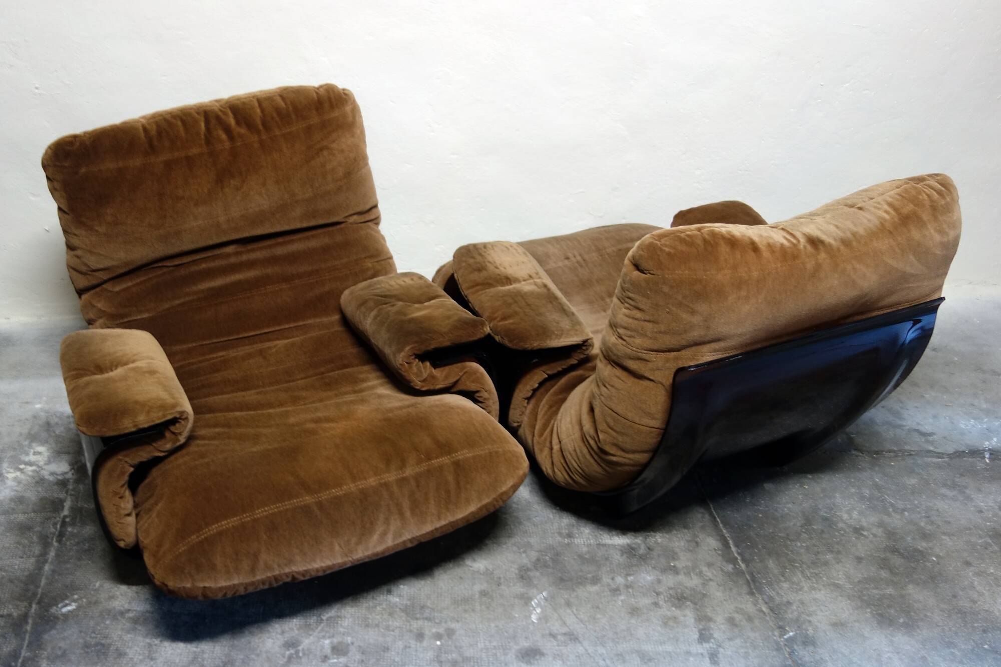 Pair of Marsala armchairs by Michel Ducaroy for Ligne Roset, 1970s