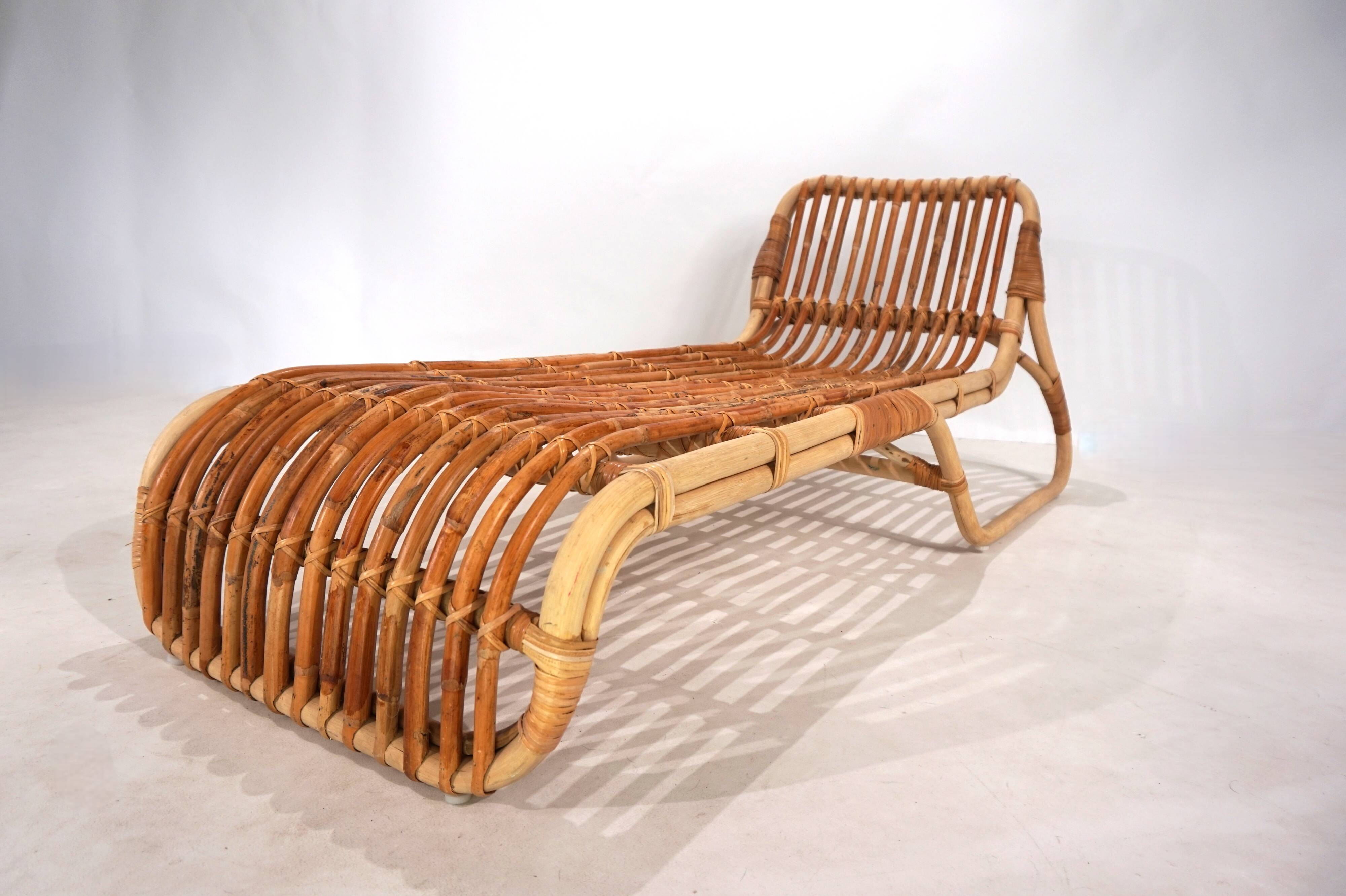 Lit de repos en bambou, 1970