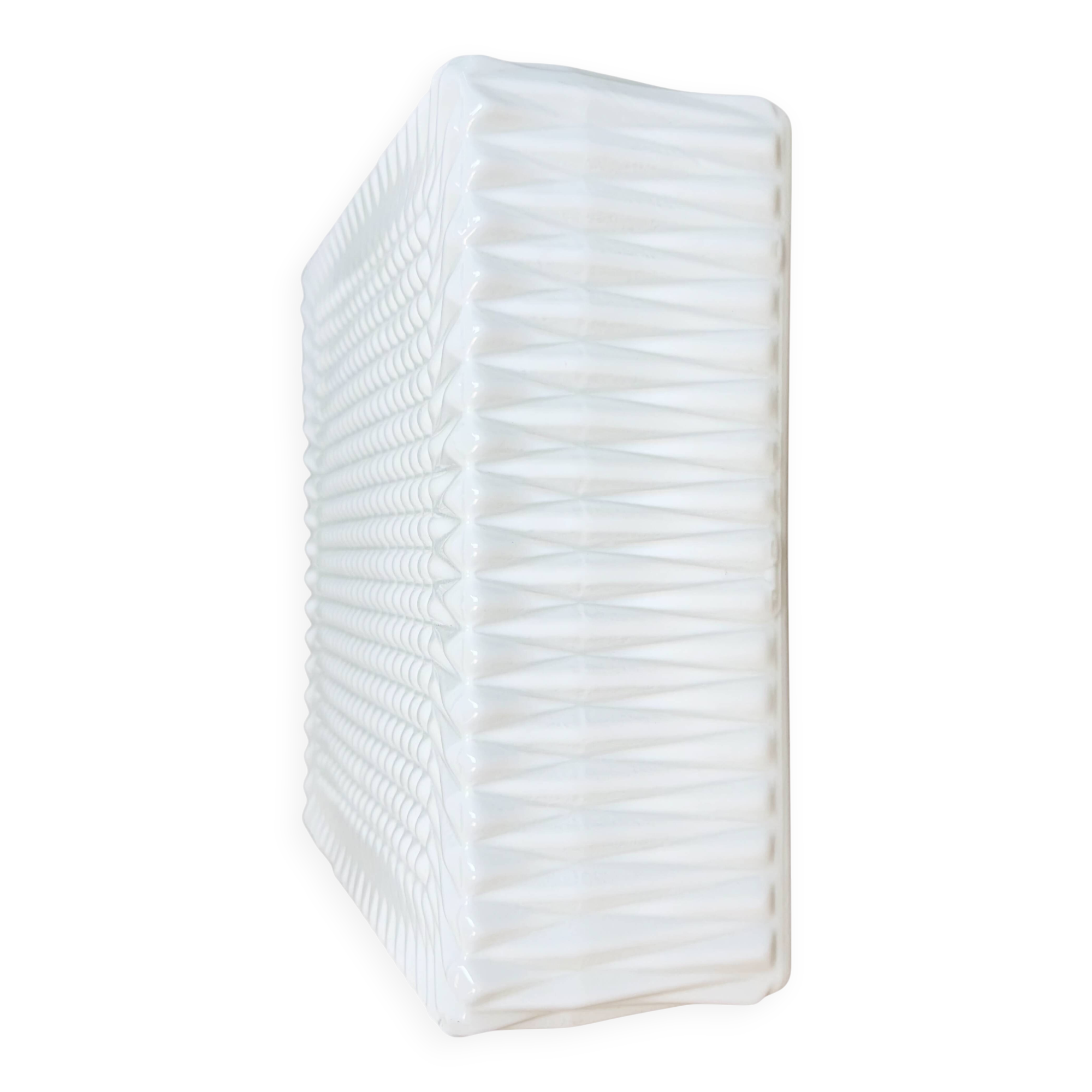 Vintage Wall Or Ceiling Light with Milk Glass, 1970s