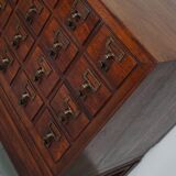 Armoire d'apothicaire/classeur antique en chêne hollandais, années 1920