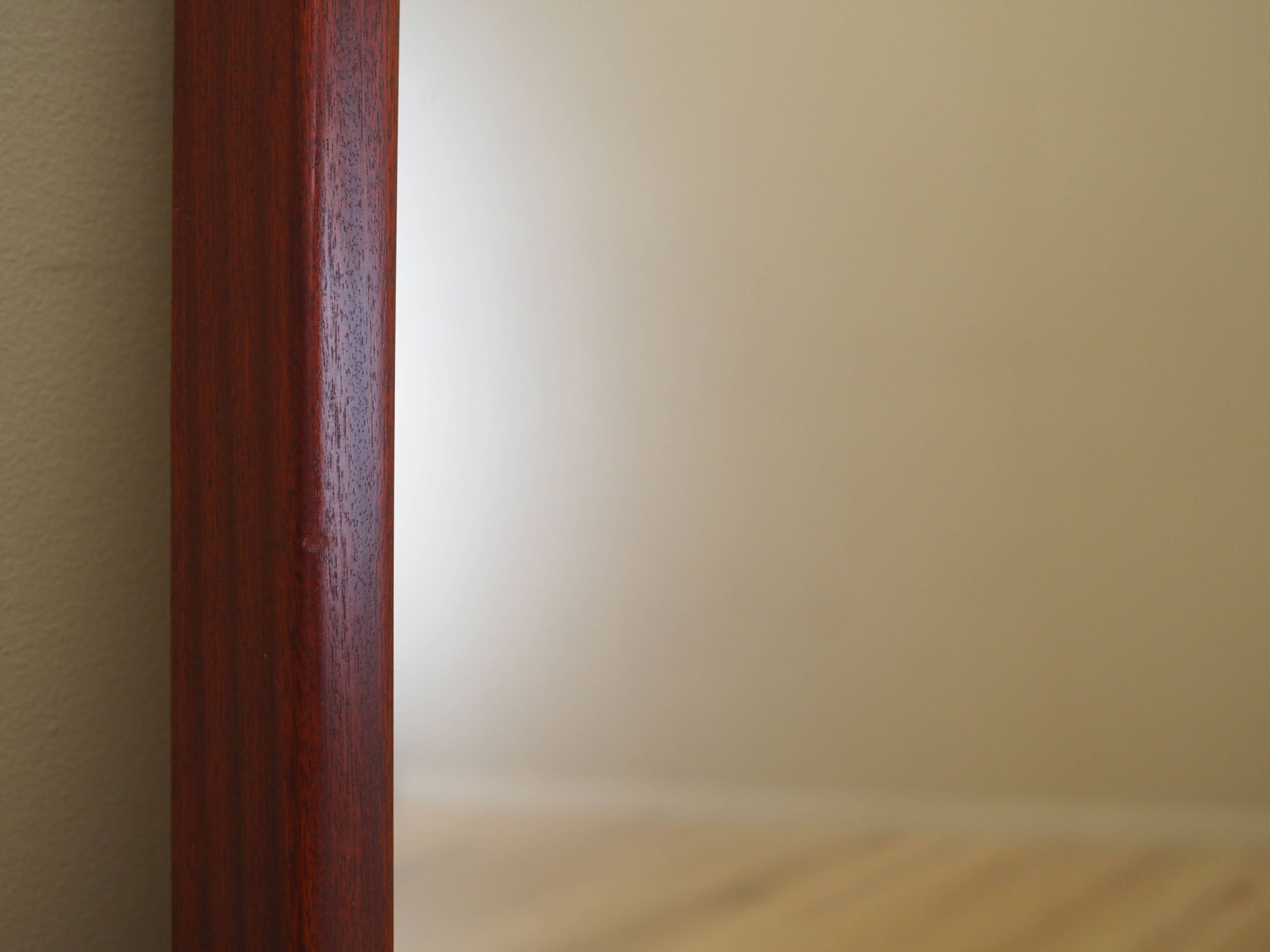 Graphite mirror, Danish design, 1970s, production: Denmark