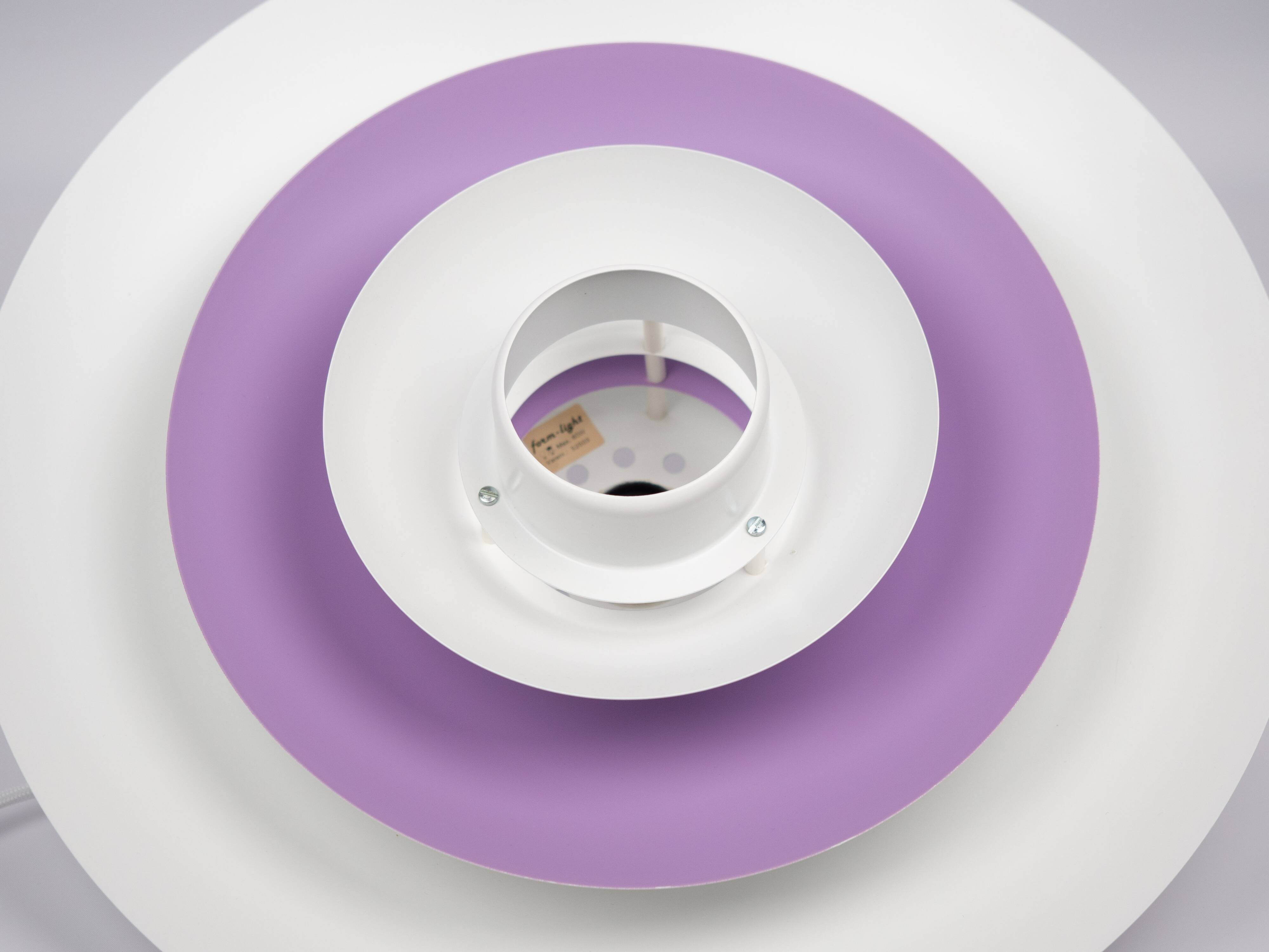 Paire de 2 lampes à suspension vintage danoises par Form Light, années 1980