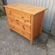 Old chest of drawers 3 drawers in vintage pine wood