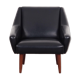 Leather armchair, danish design, 1970s, production: denmark