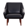 Leather armchair, danish design, 1970s, production: denmark