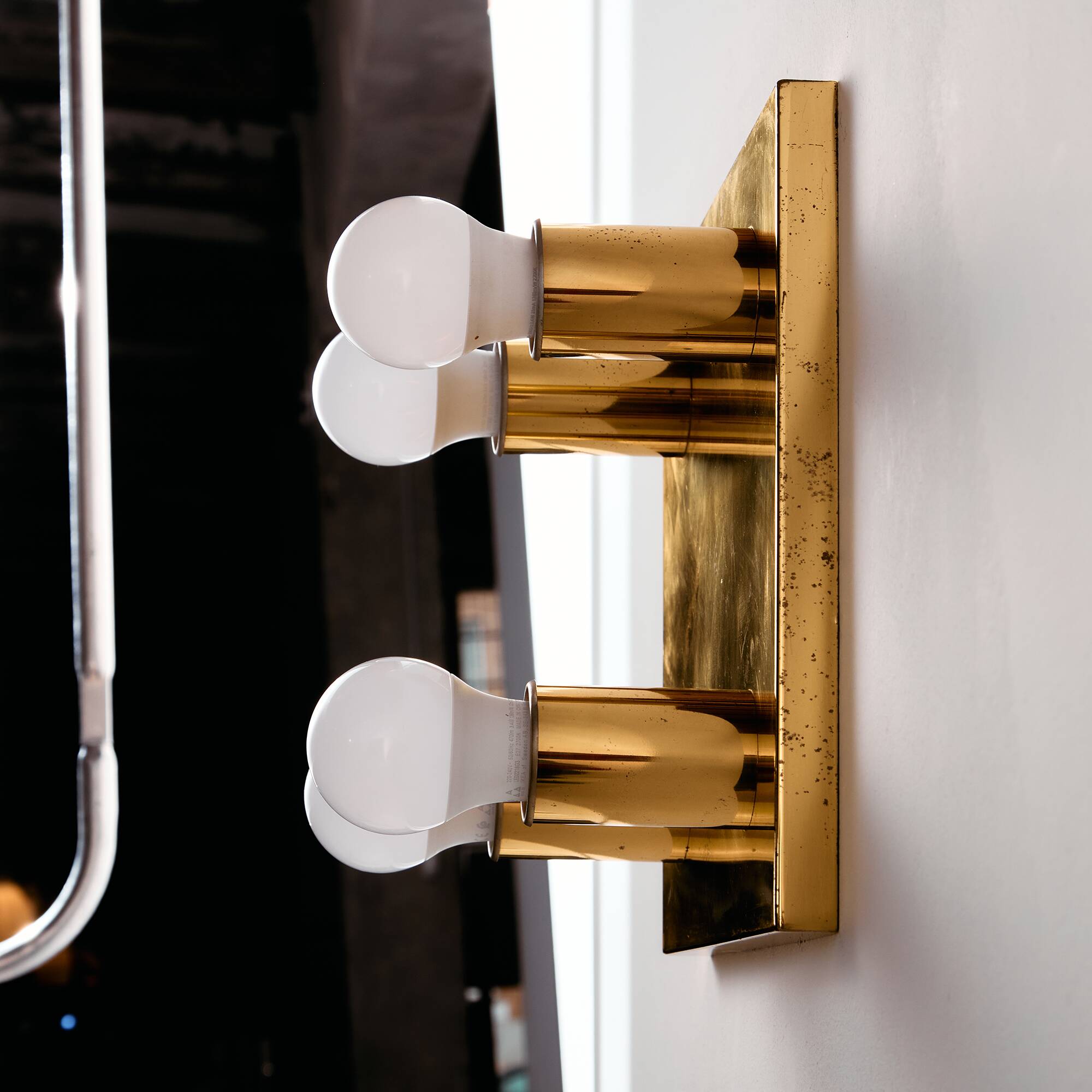 Brass wall lamp