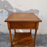 Old side table in merisier stamped