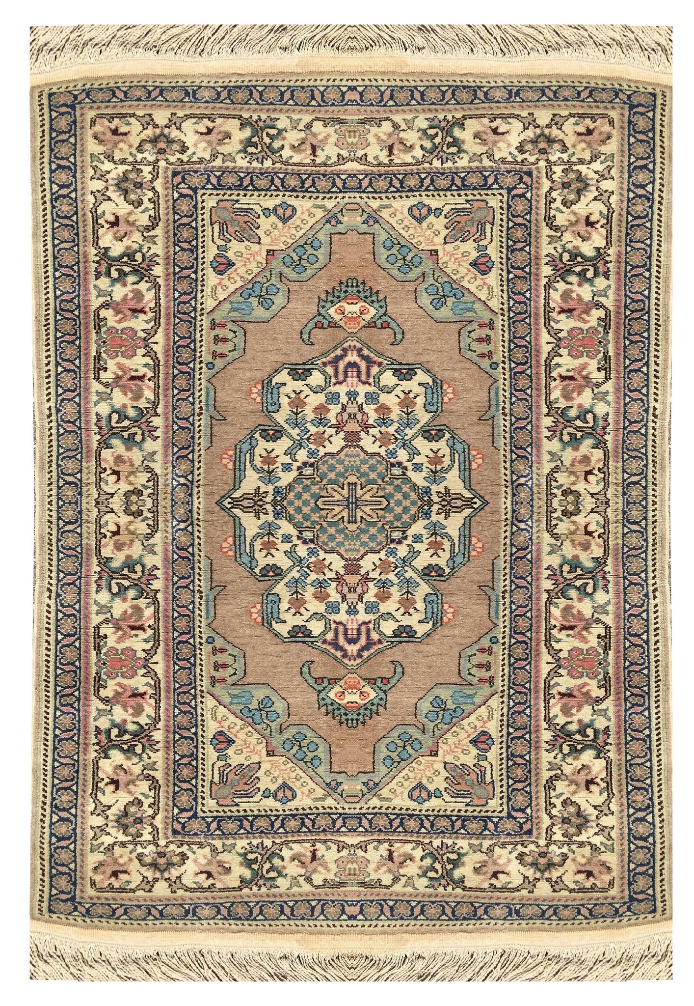 Tapis d'orient Turque Kula Fait main :  0.91 x 1.36 M - en laine