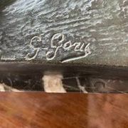 Bronze Sculpture - Georges Gori - The Helmsman - H. 30cm - Base: 15 X 42cm