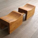 Paire de tabourets « Palle » par KJ Pettersson & Söner, Suède, années 1970