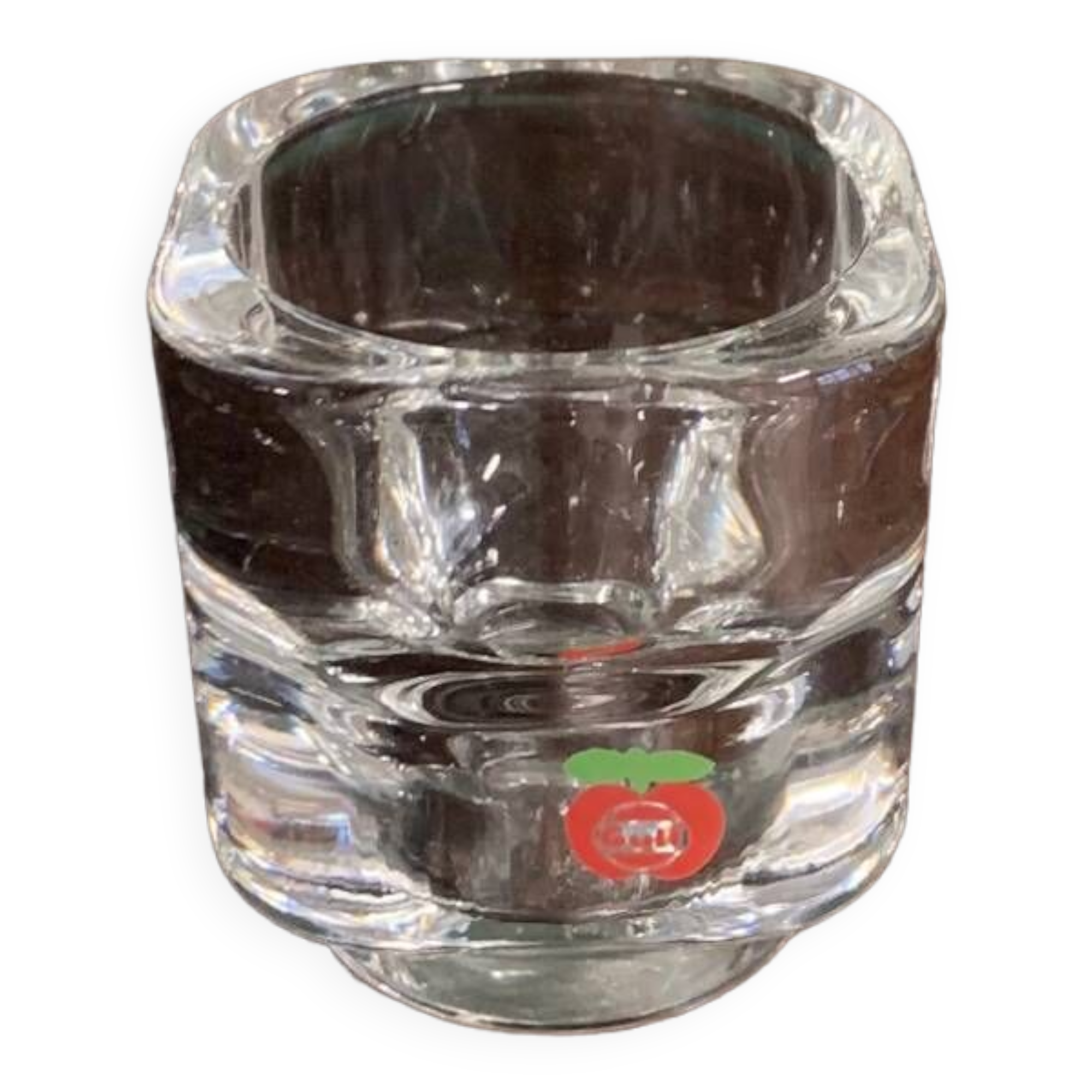 Pair of Glass Candlesticks by GULF, 1970s