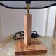Handcrafted olive wood lamp