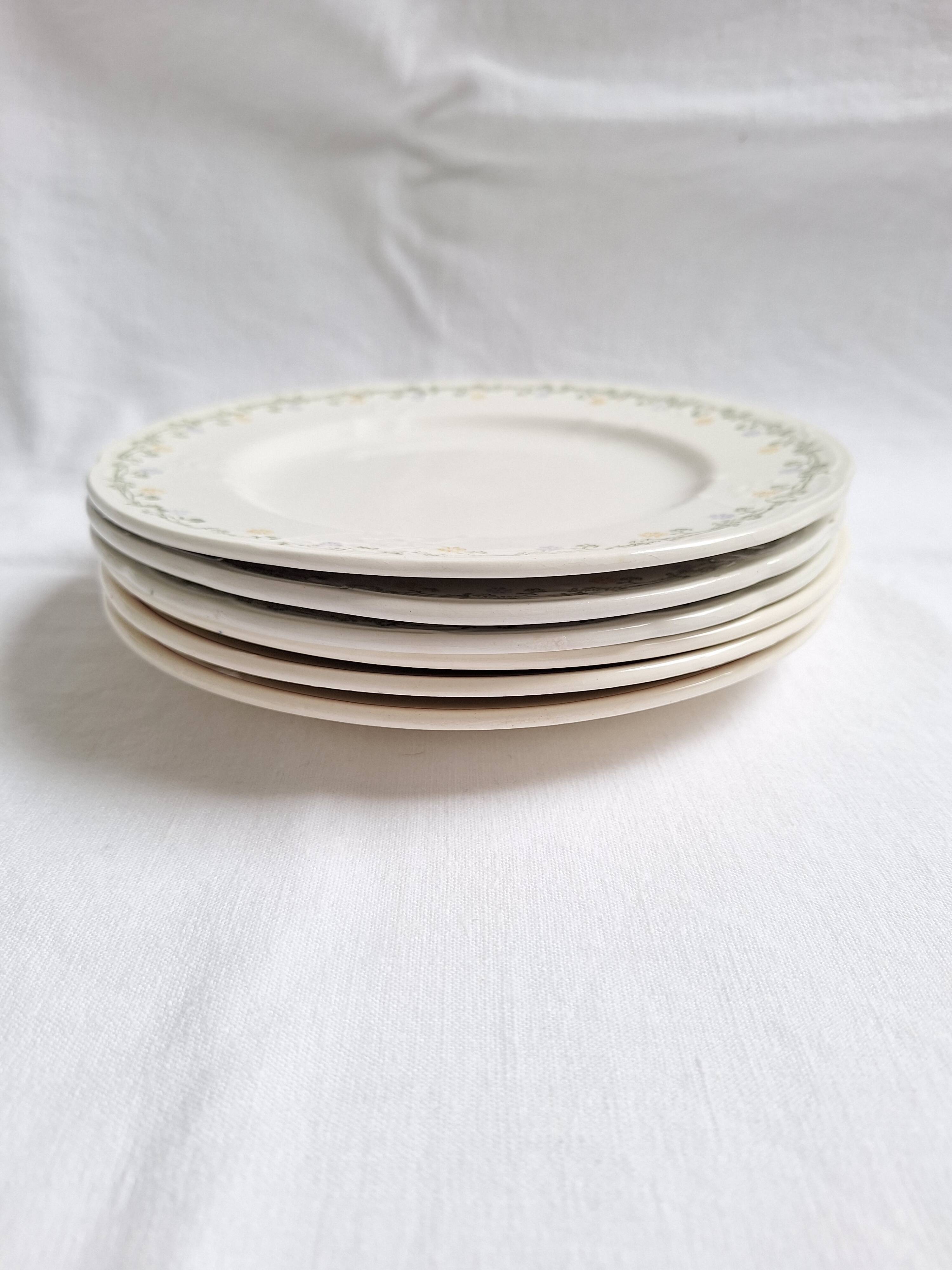 Assiettes à dessert Longwy et Lunéville