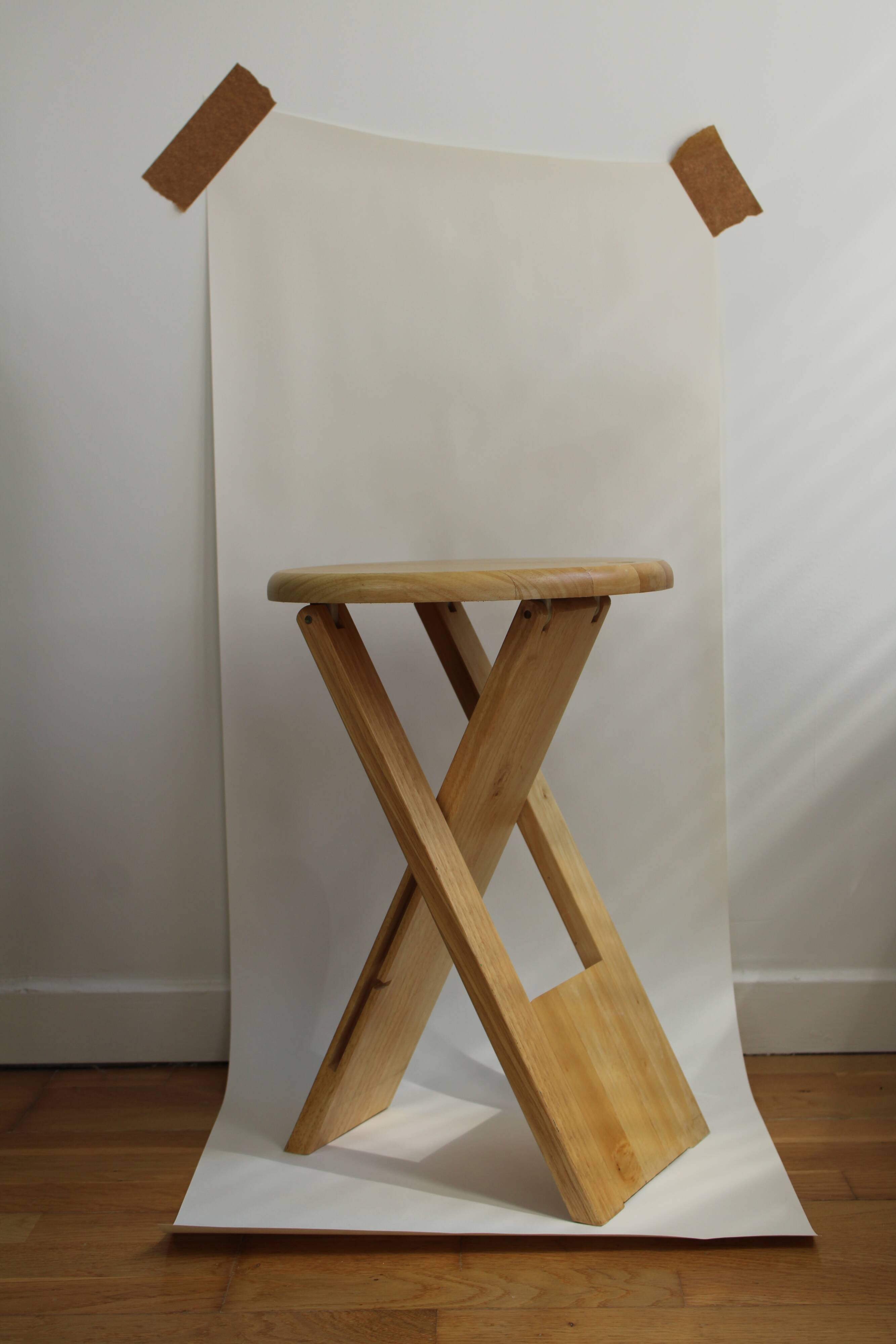 Vintage designer Adrian Reed Suzy folding stool