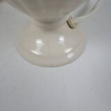 Set of 2 ceramic bedside lamps with paisley pattern shade.