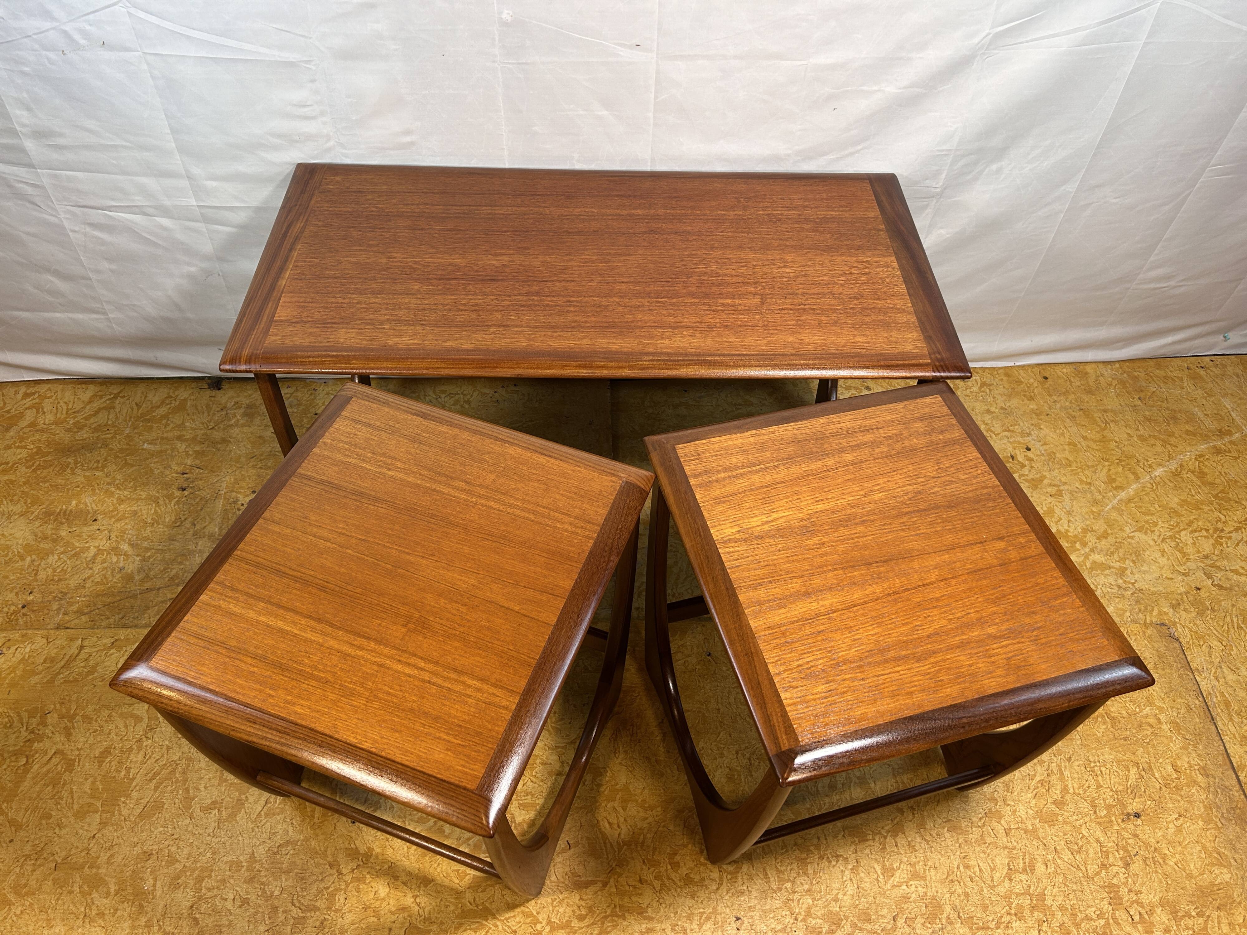 Mid-Century Retro Vintage Teak Nest of Tables by G Plan – Astro Line