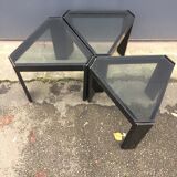 Set of three modular tables Cassina 1970