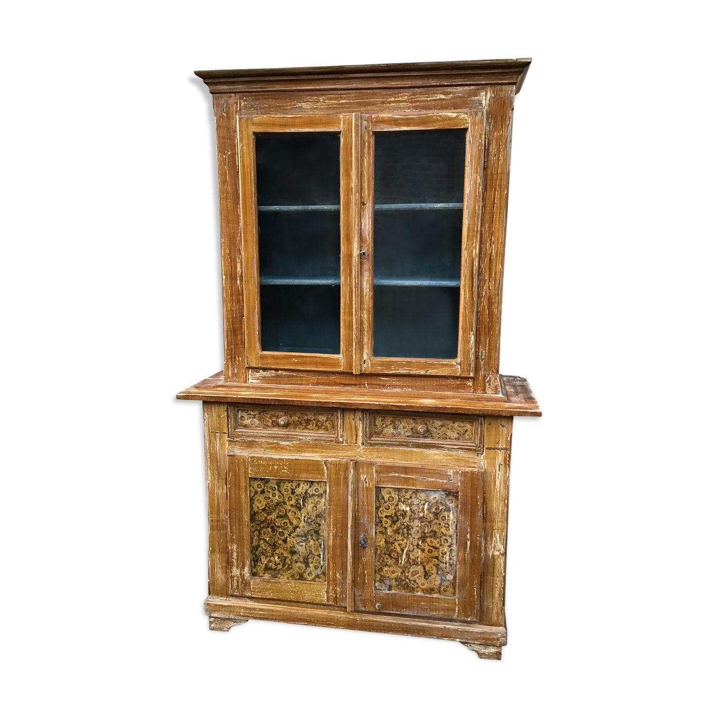 Buffet 2 corps sapin Alsace cottage 1920
