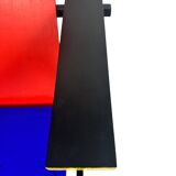 Vintage reproduction of Gerrit Rietveld's Red and Blue Chair. Circa 1960s