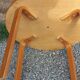 1970s Scandinavian-style coffee table in birch veneer.