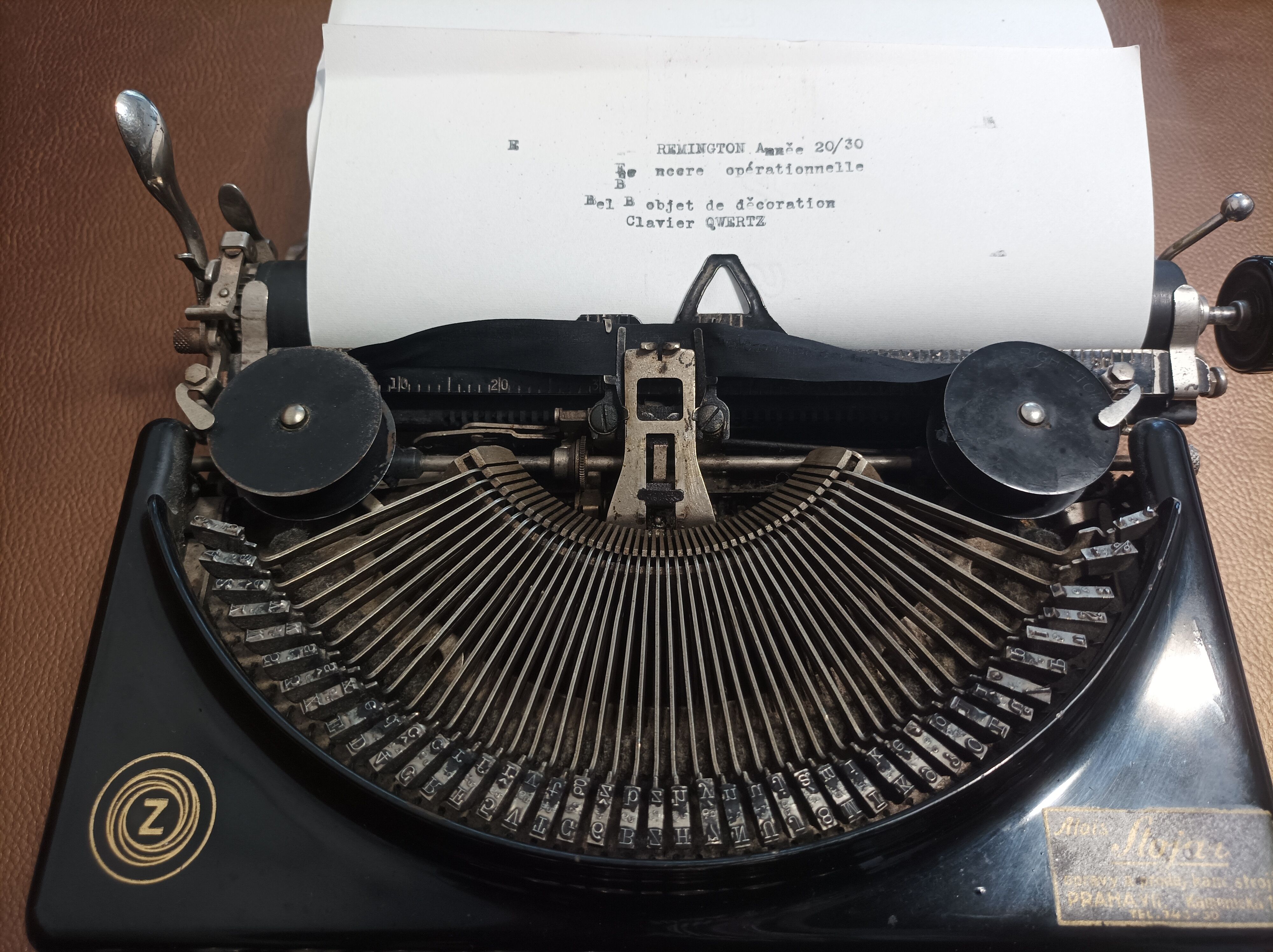 Remington portable collector typewriter 1930 model z