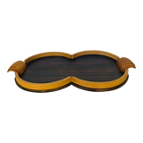 Art deco wood tray 52 cm