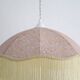Suspension vintage parapluie imprimée avec franges D45 cm