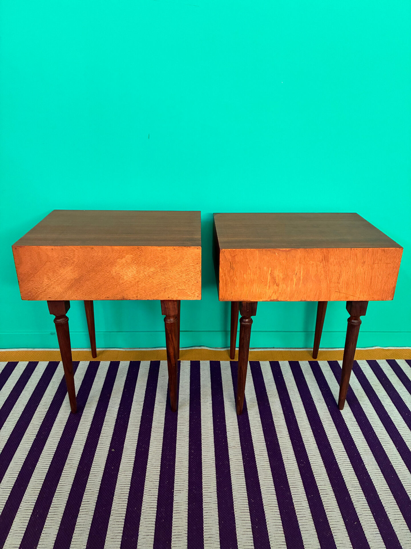Pair of vintage Scandinavian bedside tables