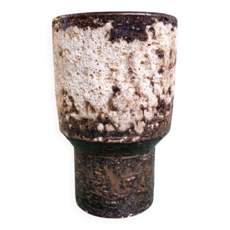 Brutalist style ceramic vase
