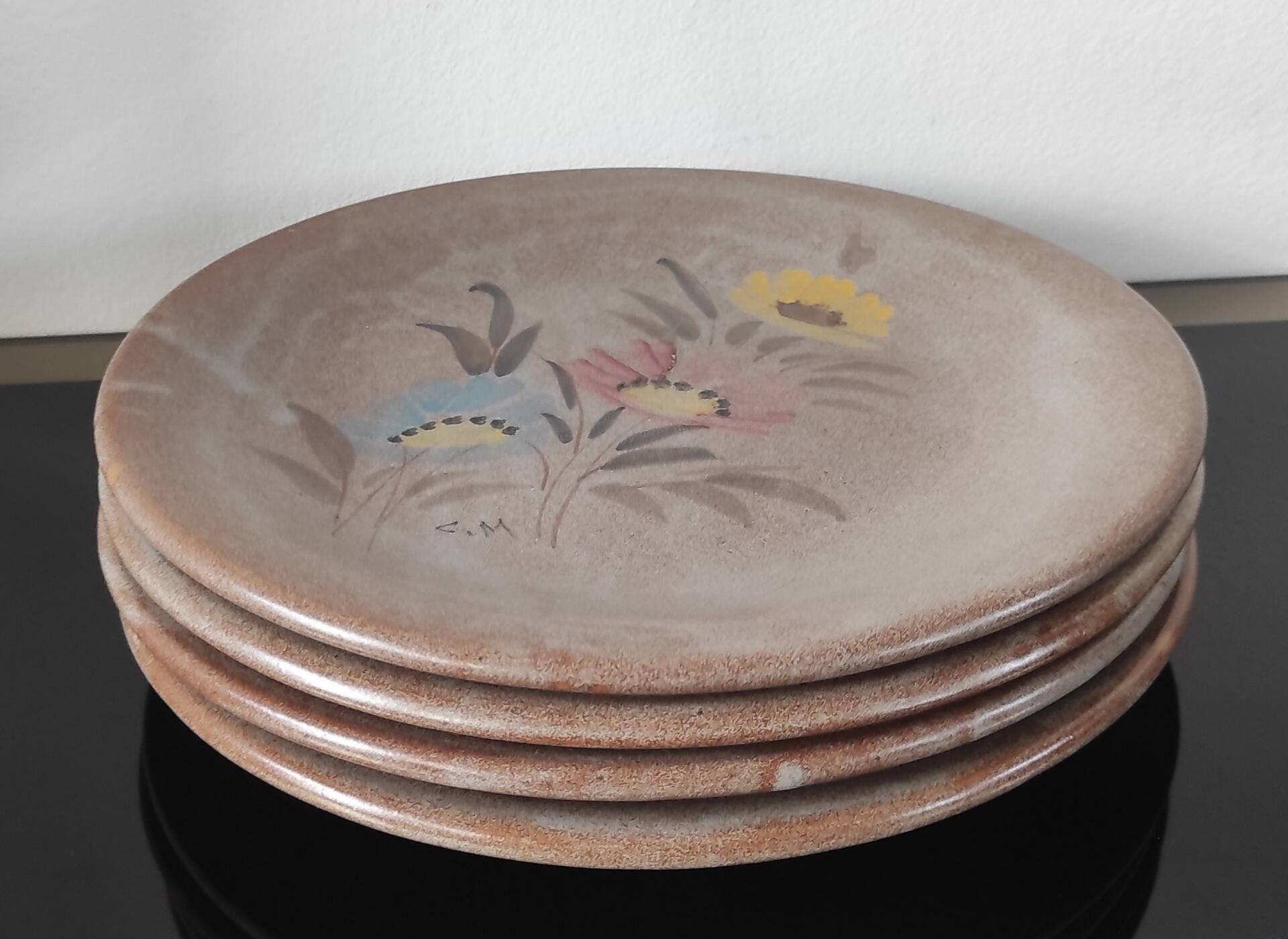 Vintage stoneware plates