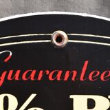 VINTAGE PLAQUE ENAMELED PUBLICITAIRE REDSKIN authorized distributor 30.7 x 26 cm