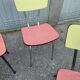4 chaises formica vintage
