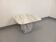 Vintage white marble coffee table from the 70s