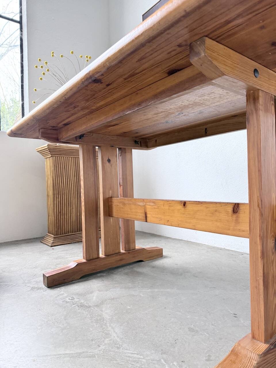 Mountain furniture table made of solid pine