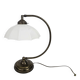 Banker's lamp - table lamp - opaline glass - brass - 3rd quarter of the 20t