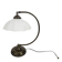 Banker's lamp - table lamp - opaline glass - brass - 3rd quarter of the 20t