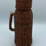 Vintage rattan thermos