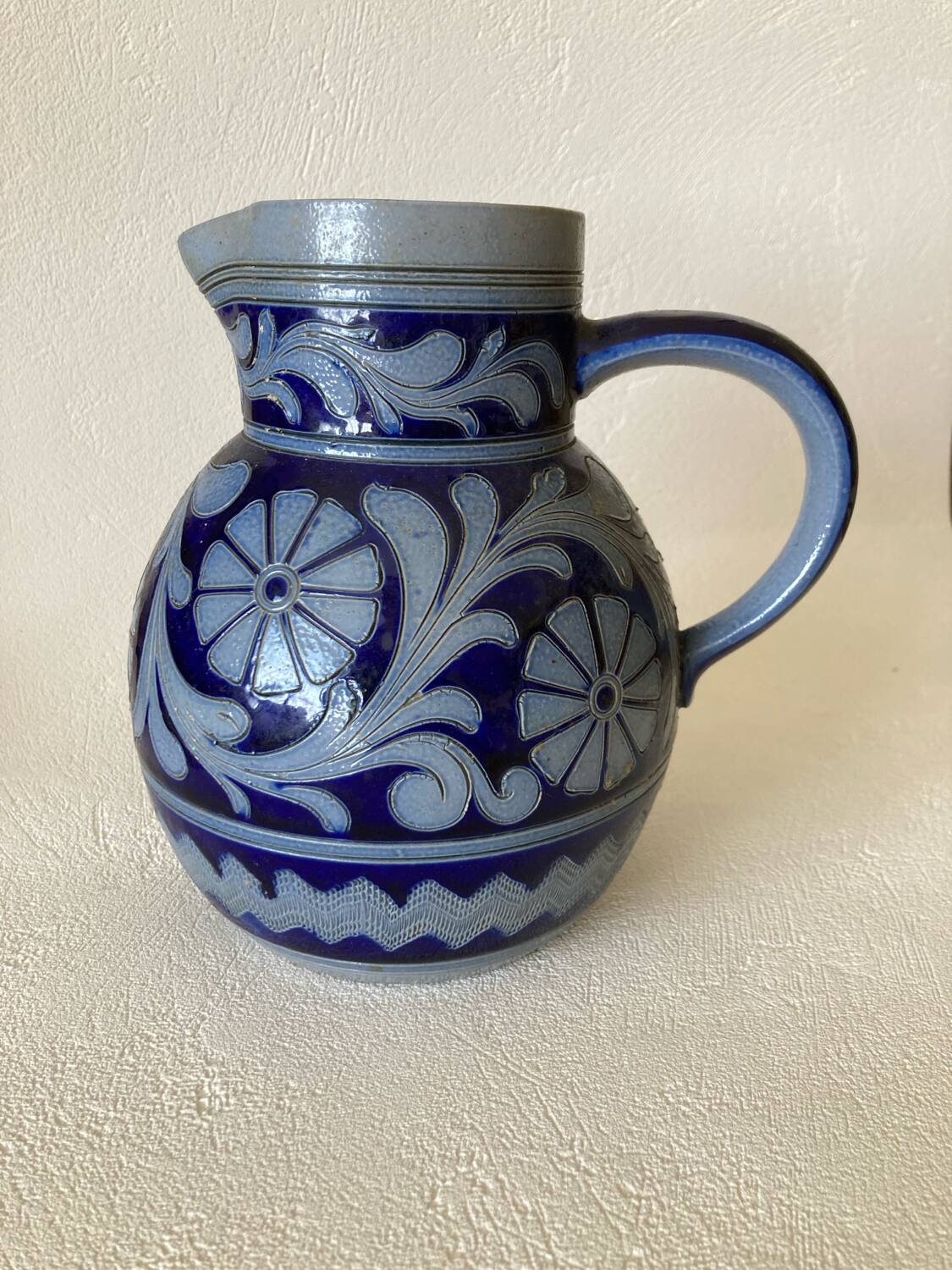 Pichet en grès d'Alsace Hubert Krumeich-Remmy Oberbetschdorf