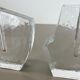 Ensemble de 2 vases en verre de roche « brutalistes », Allemagne 1970