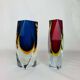 Pair of Sommerso Murano vases by Alessandro Mandruzzato