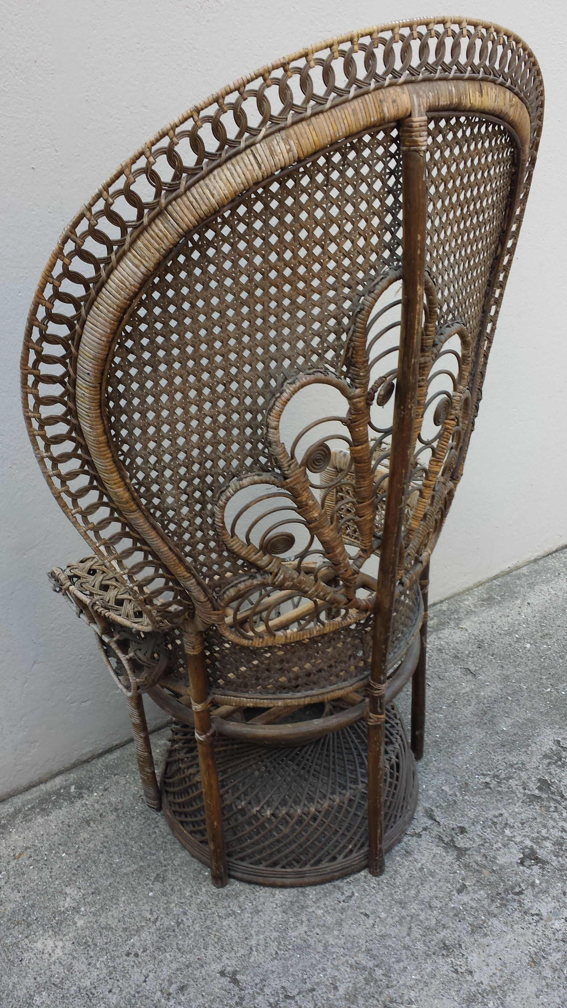 Rattan armchair