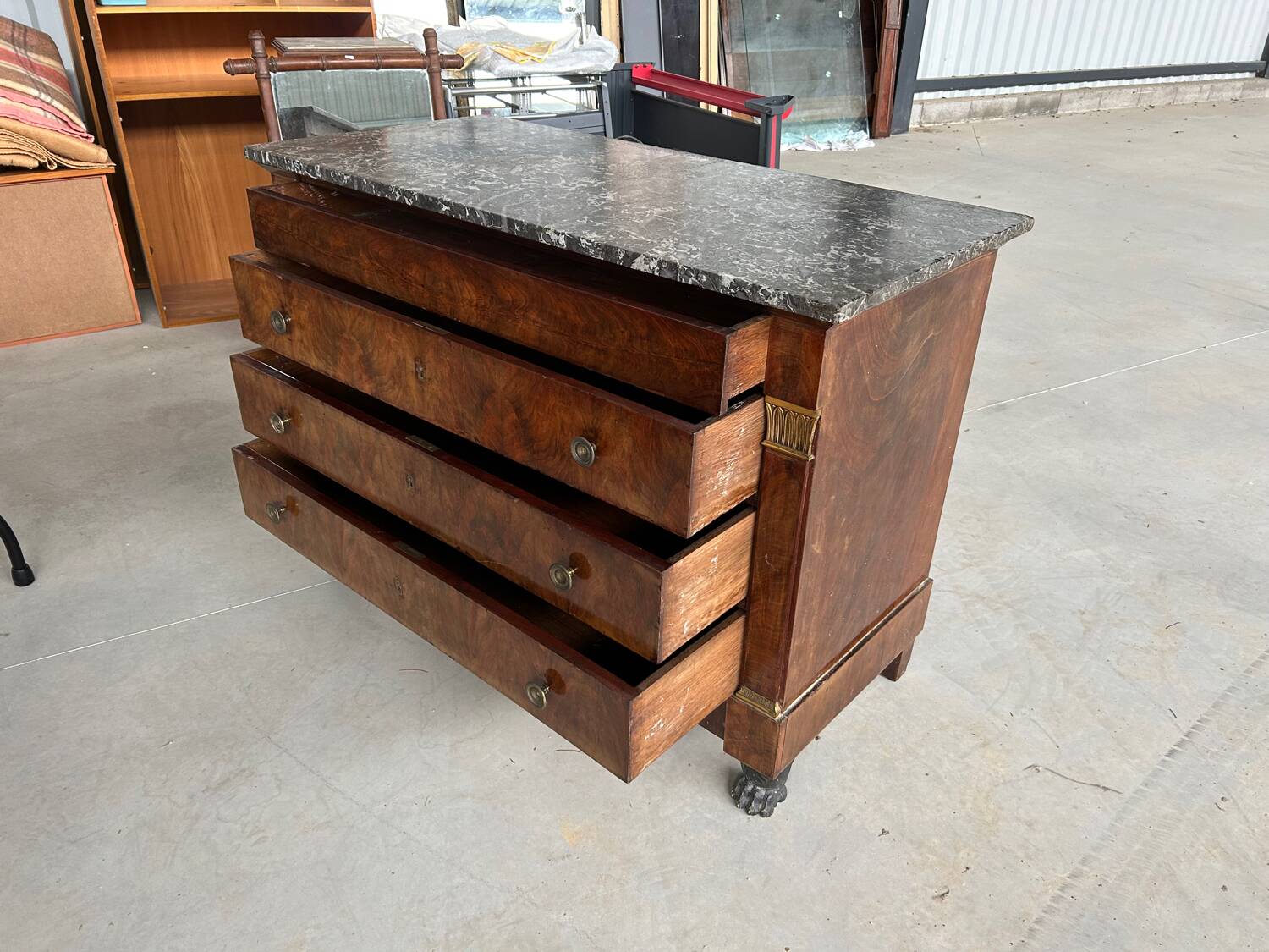 Empire style chest of drawers