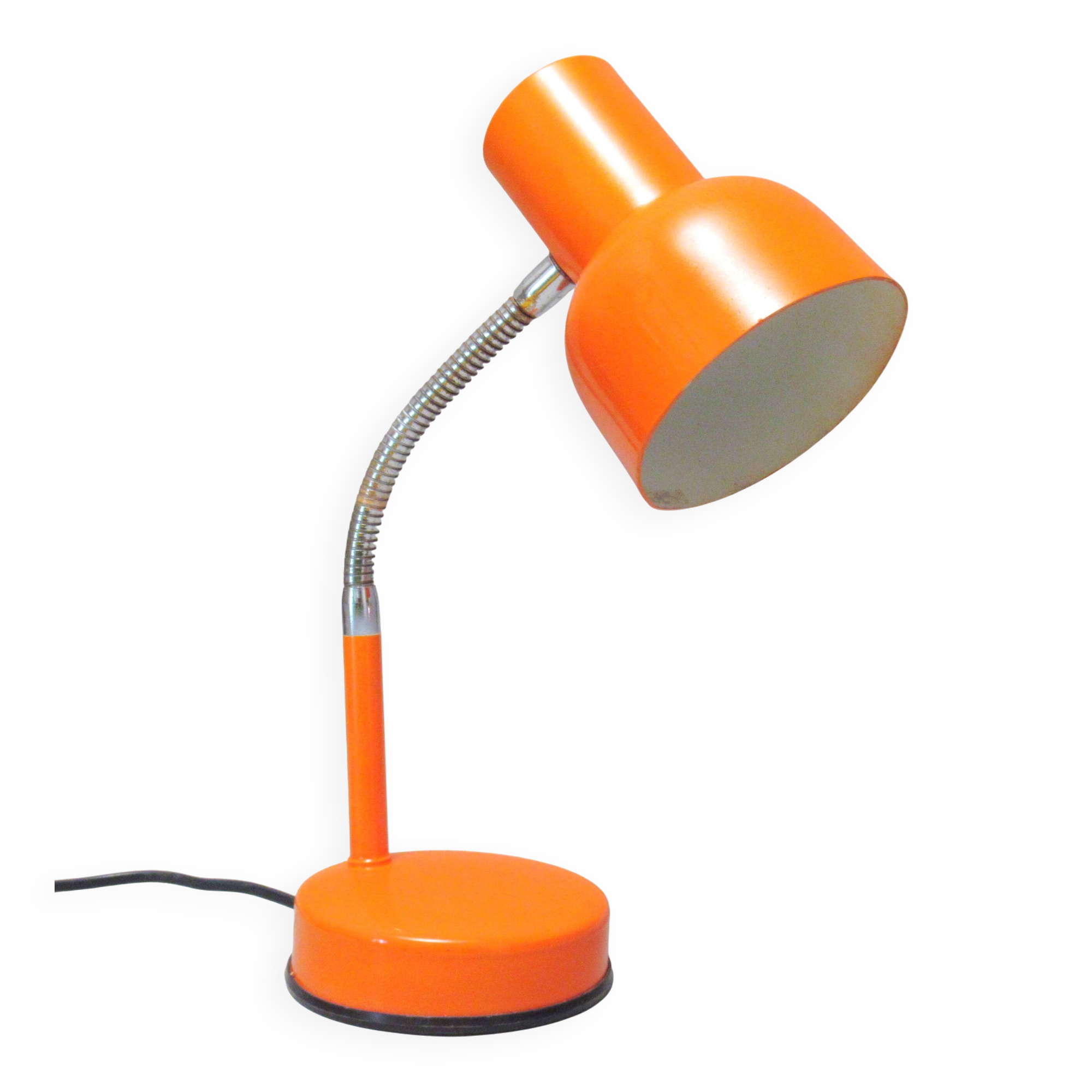 Lampe de bureau orange années 70