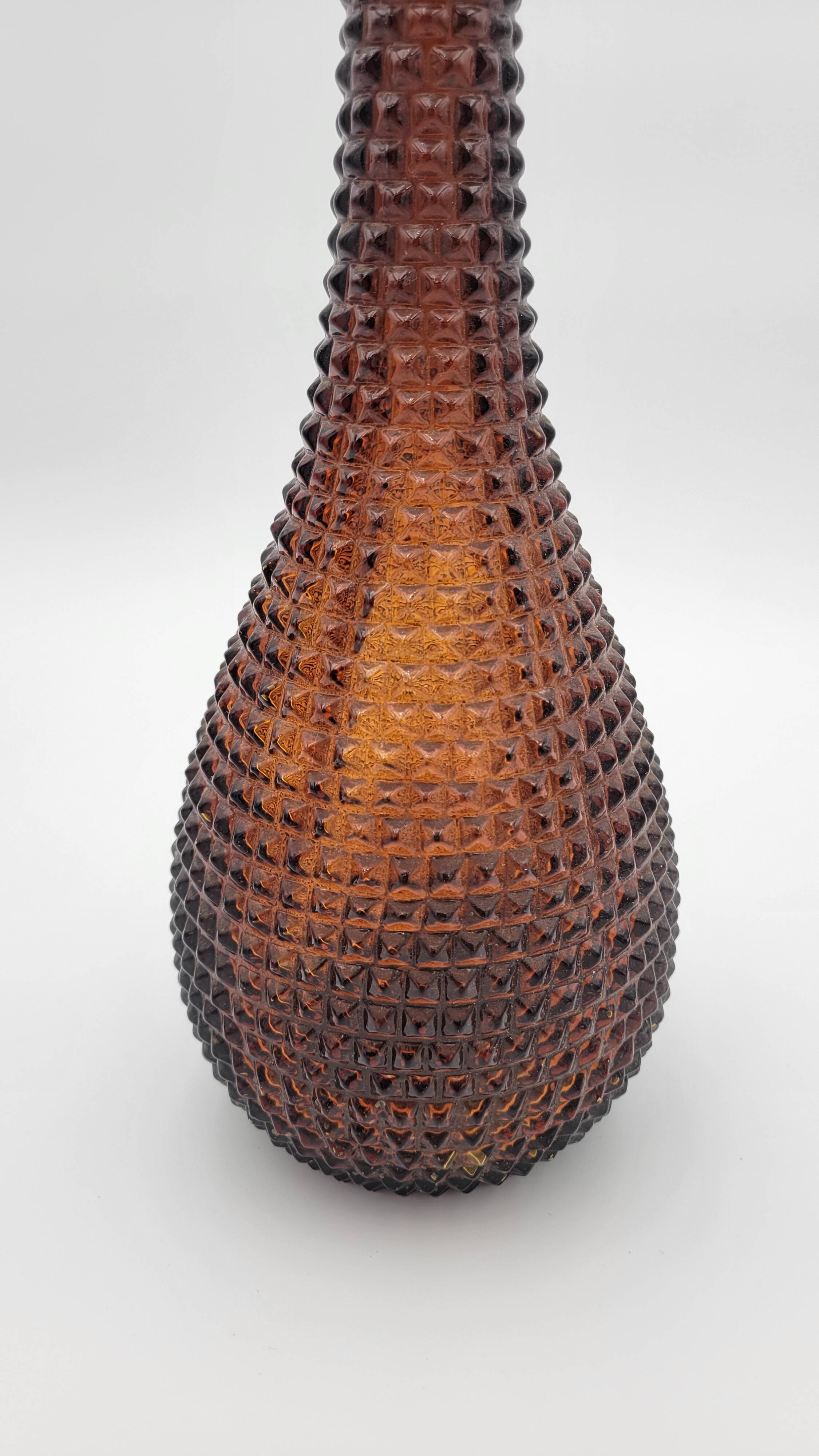 Carafe Italienne Empoli en verre ambré