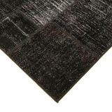 Hand-knotted oriental vintage 171 cm x 237 cm brown patchwork carpet