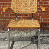 Set of 4 Cesca chairs model B64 with armrests Cesca Marcel breuer design