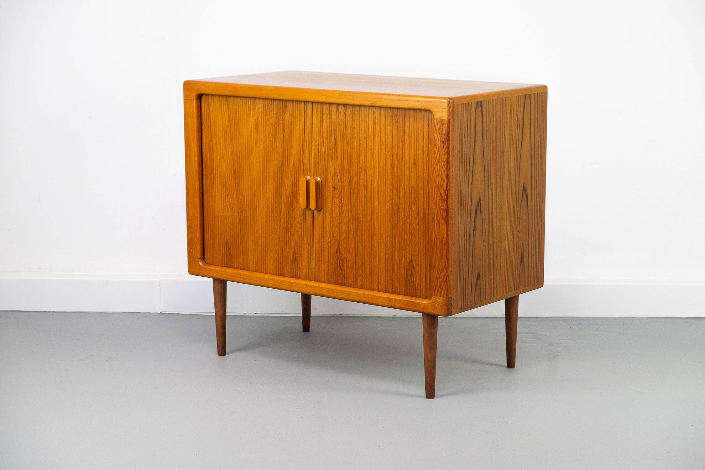 Danish Teak Sideboard with Tambour Doors from Dyrlund, 1970s