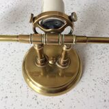 Applique en laiton : 3 lampes