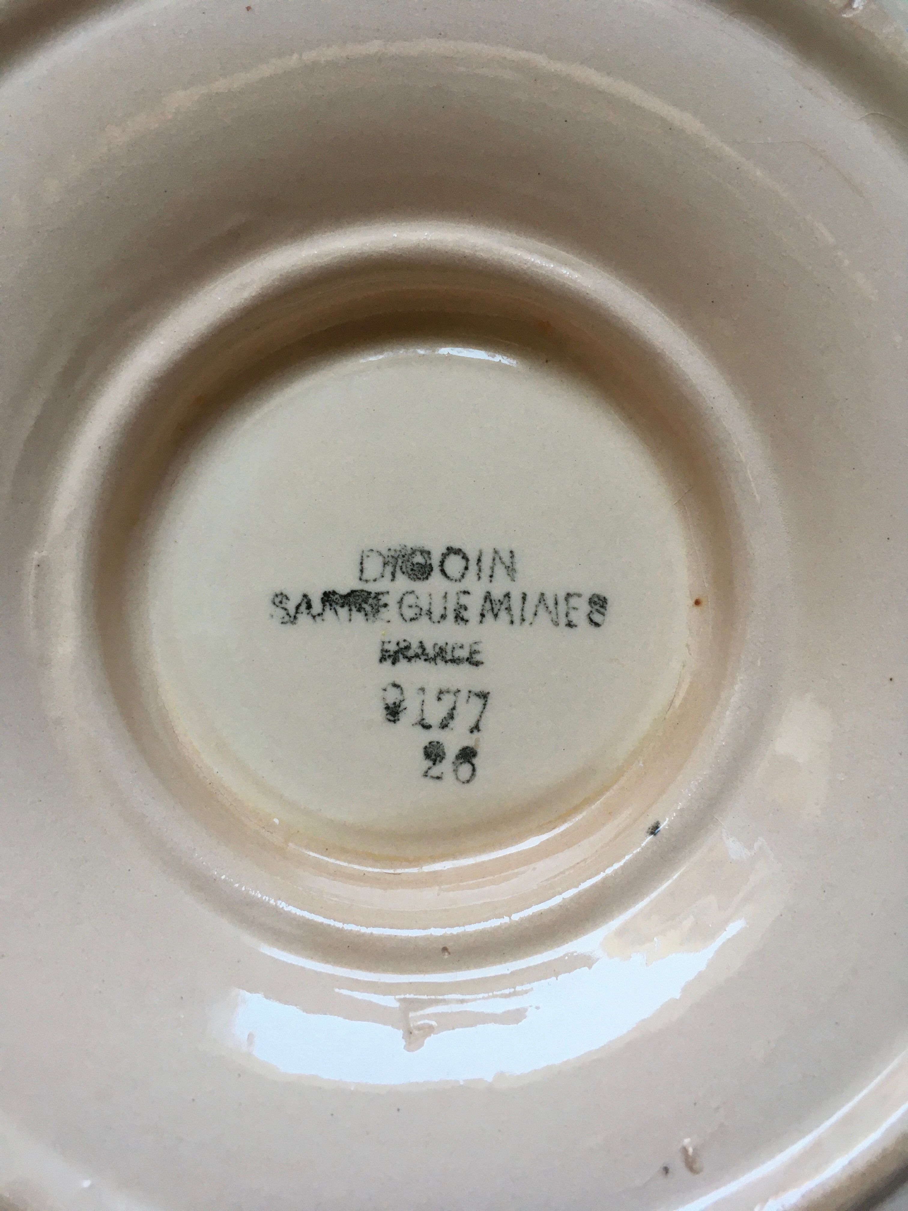 Saucière digoin sarreguemines