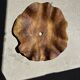 Very large wavy flat leaf suspension in smooth teak D:60